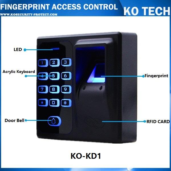 Wholesale-Digital Electric RFID Reader Finger Scanner Code System Biometric Fingerprint Access Control for Door Lock Home Security System