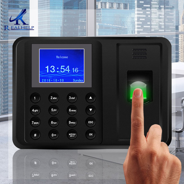 1000Fingerprint Users 2.4 TFT Biometric Fingerprint Time Attendance Clock No need Software Employee Payroll Recorder Easy to Use