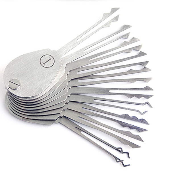 20pcs/set Double Sided Padlock Picks Door Lock Opener Locksmith Tool