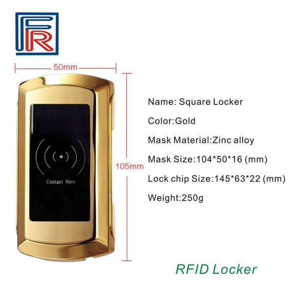 Electronic Zinc Alloy Cabinet Lock with RFID card wristband key for SPA Sauna Fitness water park swimming pool