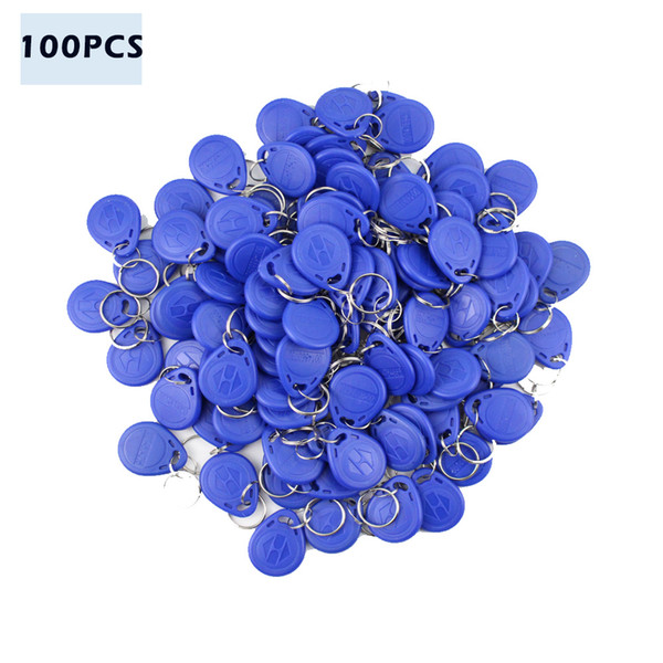 100pcs /50PCS/20PCS blue color blue RFID key fobs 125KHz free shipping proximity ABS key tags/for access control TK4100/EM 4100 chip