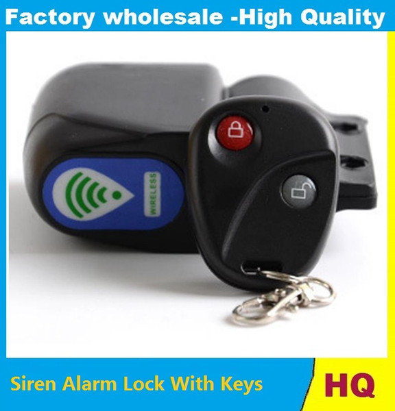 Free Shipping Bicycle Wireless Remote Control Anti-Theft Alarm Lock Shock Vibration Sensor Bicycle Bike Security Cycling Bike Lock