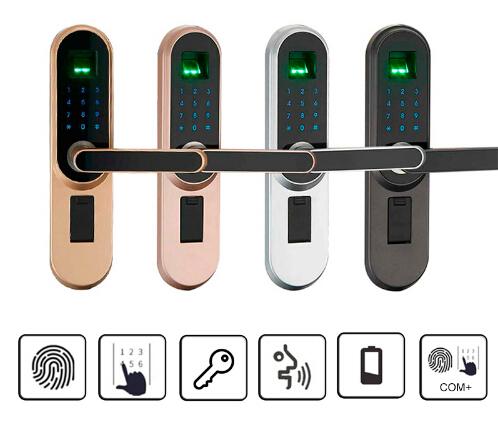 Handle Lock Electronic Locks Smart Cylinder Door Lockset Entrance Door Intelligent Lock Fingerprint Password Keyed Smar