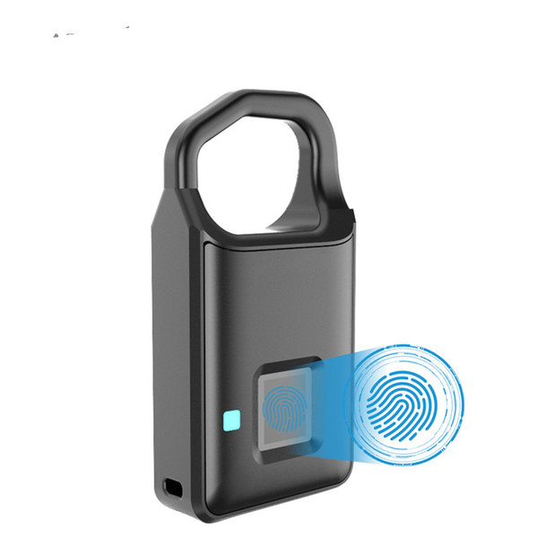 USB Rechargeable Smart Keyless Fingerprint padlock Anti-Theft Security Padlock Door Luggage Backpack Bag portable mini Fingerprint Lock