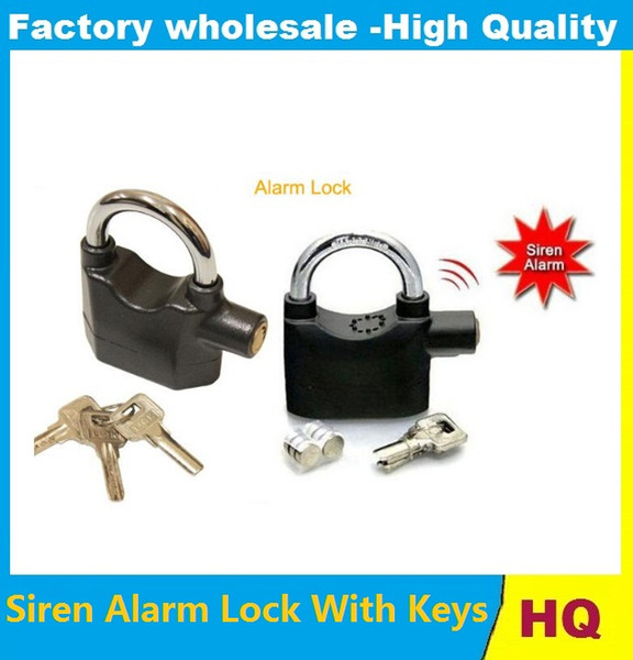 Hot Siren Alarm Lock With Keys Anti-Theft Security System for Door Bike Motorcycle Bicycle Electronic Padlock Alarm Lock