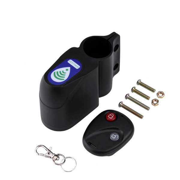 Bicycle Alarm Lock Anti-theft Cycling Security Lock Bicycle Wireless Remote Control Vibration Alarm for Mountain Road Bike Bell