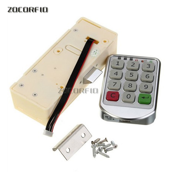 Diy dry battery Electronic password cupboard door lock / combination lock drawer locker