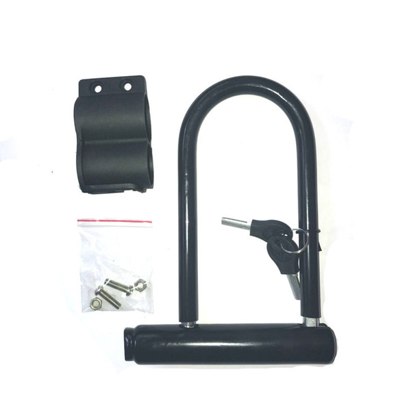 Anti Theft Bicycle Lock Mountain Bike Road Cycling Black U type Security Creative U Shaped Locks With Bracket Keys