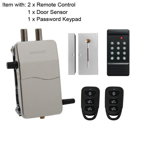 Access Control Kits Wireless 433MHZ Electric Door Lock Security Door With Password Keypad Remote Control Lockey R-W39