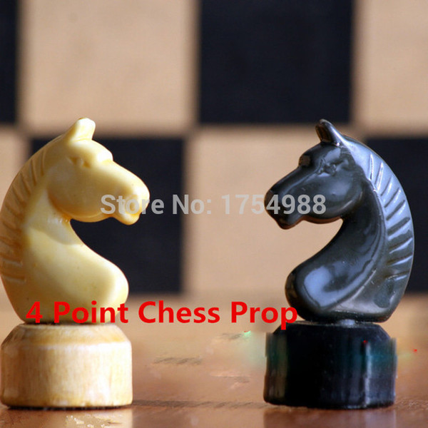 Trueman room escape prop, 4 point chess prop, play chess in sequence to run out of eerie rooms open lock