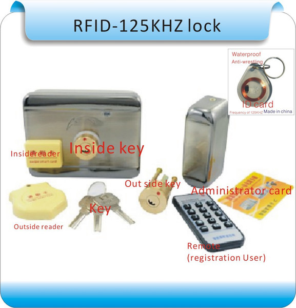 DIY Internal and external key (RFID) to open the door RFID Lock Access Control System +10pcs cards