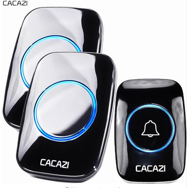 CACAZI New Wireless Doorbell Waterproof 300M Remote EU AU UK US Plug smart home Door Bell 38 chimes door ring