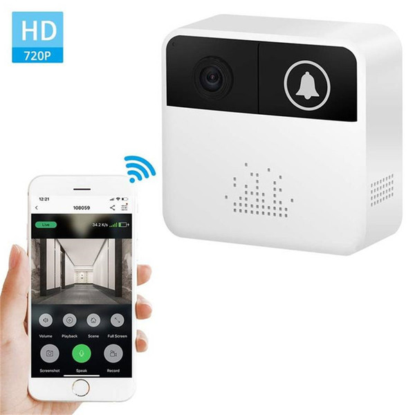 720P Video Door Phones WiFi Video Doorbell 32GB Home Security Camera Mini Wireless Door Bell Real-Time Two Way Talk Video App Control