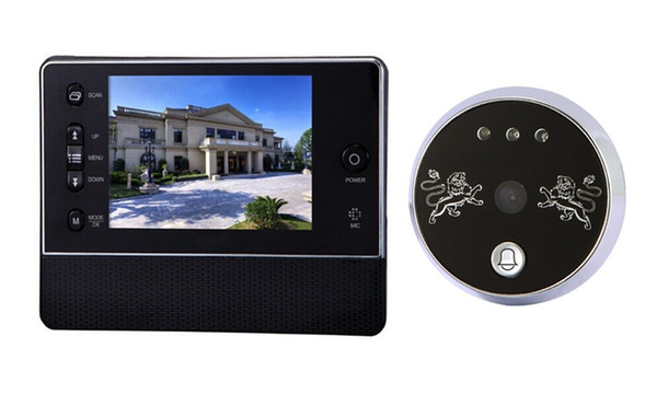 Door Viewer 3.5 inch home Digital LCD Screen Door Peephole Viewer Phone System Doorbell Access Control Free Shipping