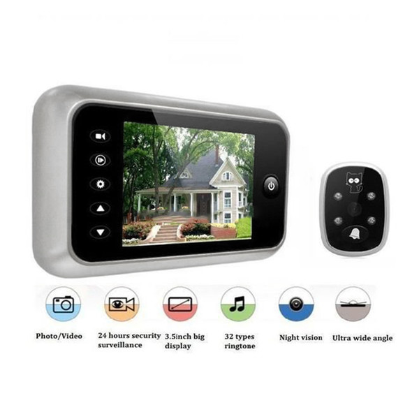 Brand new and high quality-3.5inch LCD Digital Peephole Viewer 120 Degrees Doorbell Door Eye IR Camera