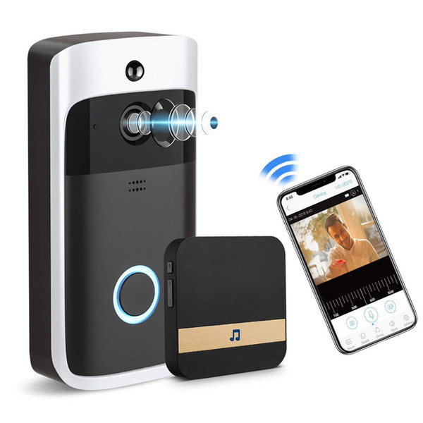 Smart Video Doorbell HD 720P Home Wireless Doorbell WIFI Video Doorbell Security Camera Phone Visual Intercom Camera With Indoor Chime