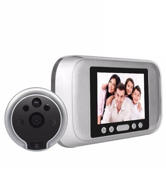 Digital Doorbell Camera 3.2 inch 720P Door Viewer Eye Security Cam 120 Degree PIR Motion Detector Sensor