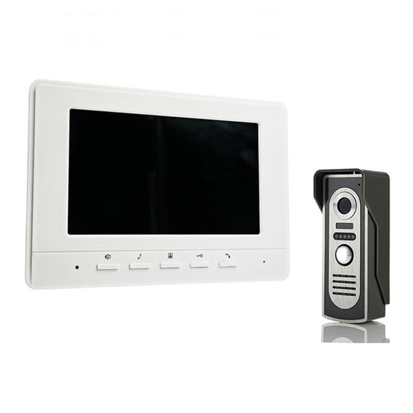 7 inch TFT Color Video Door Phone Intercom Doorbell System Waterproof Night Vison IR Camera XinSiLu V70H-M2