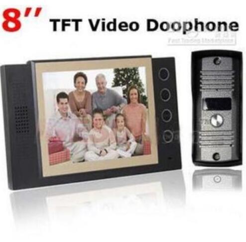 8 inch LCD Video Door Phone Doorphone Night Version Intercom Security Video sys