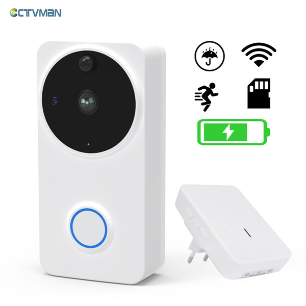 CTVMAN Video Doorbell Door Intercom Waterproof Door Phone Wifi Baery Wireless Doorphone For Apartment Outdoor Doorbell Camera