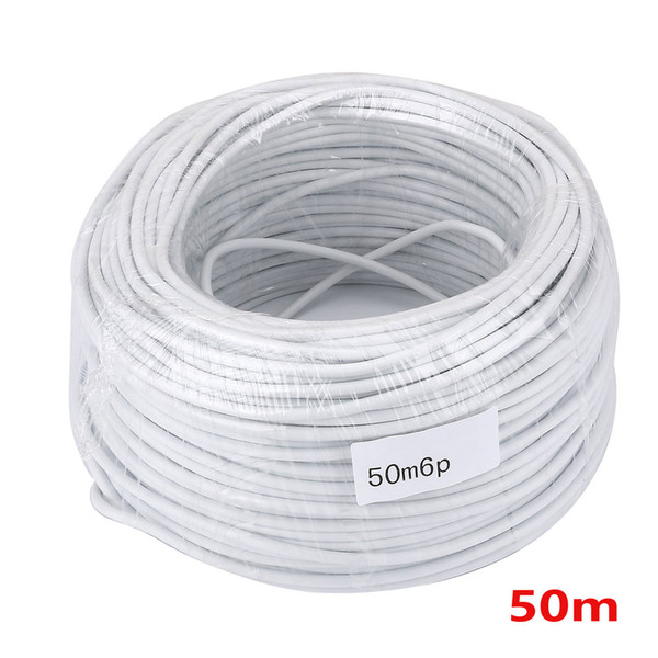 50M 2.54*6P 6 wire cable for video intercom Color Video Door Phone doorbell wired Intercom cable