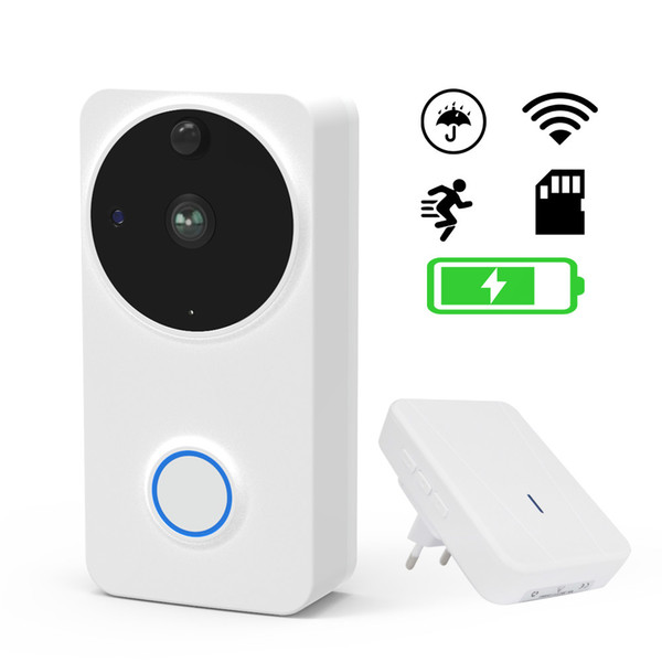 Video Doorbell Door Intercom Waterproof Door Phone Wifi Battery Wireless Doorphone For Apartment Outdoor Doorbell Camera