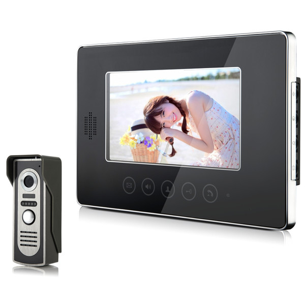 7 inch TFT LCD one to one HD camera view video doorphone wired colorful building monitor intercom