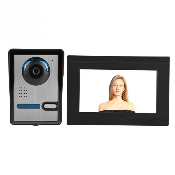 Wireless Video Door Phone WIFI Smart Peephole Doorbell Intercom Monitor Record Unlock 7inch Touch Screen 1000TVL With IR-CUT