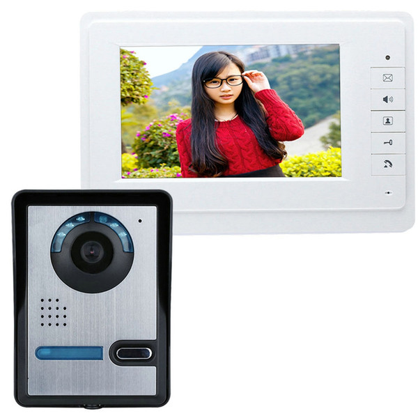 Update version! SY819FA11 7 Inches HD Doorbell Camera Video Intercom Door Phone System with 7inch Monitor