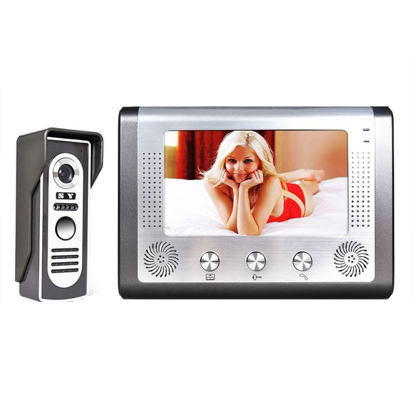 7 inch TFT Color Video door phone Intercom Doorbell System Kit IR Camera doorphone monitor Speakerphone intercom