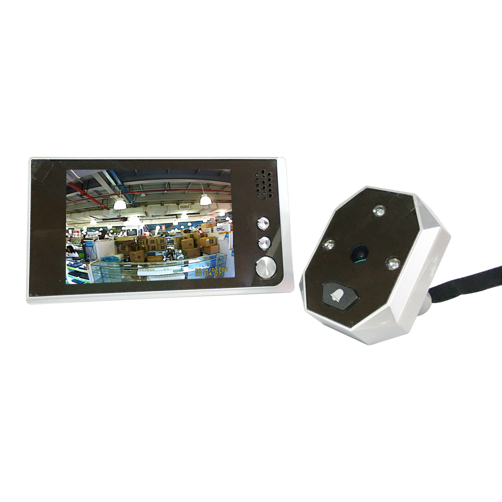 New door peephole 3.5inch LCD 1.0Megapixels camera 120 degree viewing angle door eye peephole with IR night vision