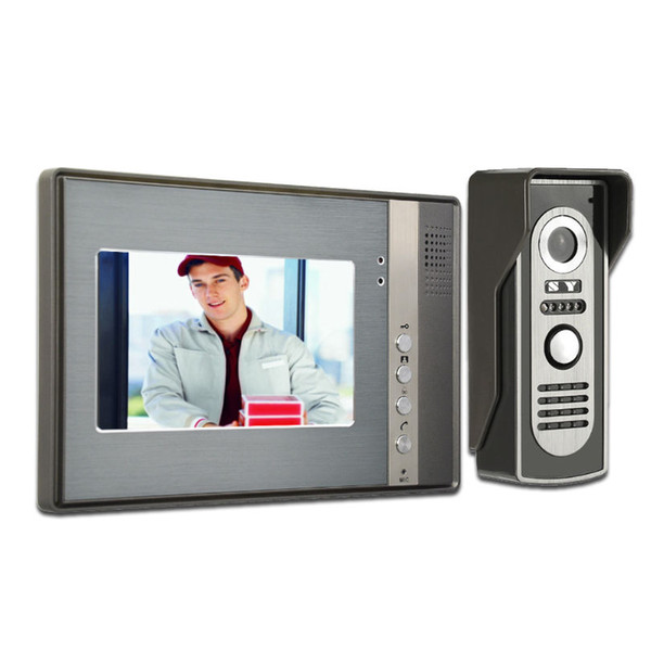 7 Inch LCD Monitor Video Door Phone Doorbell System Video Intercom IR camera