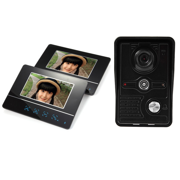 SY811MKB12 7 Inch TFT Screen Hands Free Intercom Doorbell Multi Apartment Video Door Phone Home Security