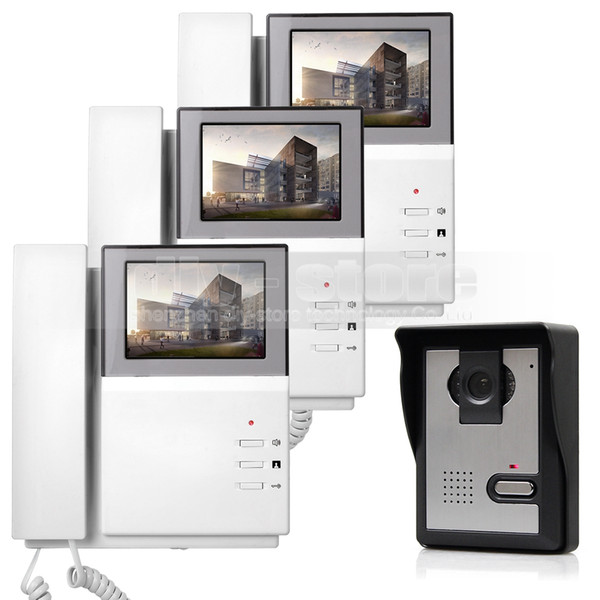 800 x 480 HD 4.3inch Video Intercom Video Door Phone Doorbell 600TV Line Outdoor Unit for Home / Office Security System