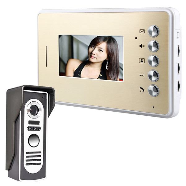 4.3 inch LCD Color Video door phone Intercom System Weatherproof Night Vision Camera Home Security