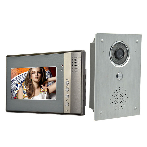 7 Inch Video Door Phone Doorbell Intercom system video doorbell interphone kits