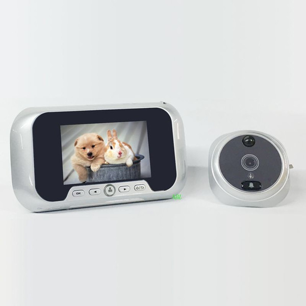 2.8inch video porteiro olho magico IR Night Vision 0.3Megapixel door camera Photos Taking Video Recording door peephole camera