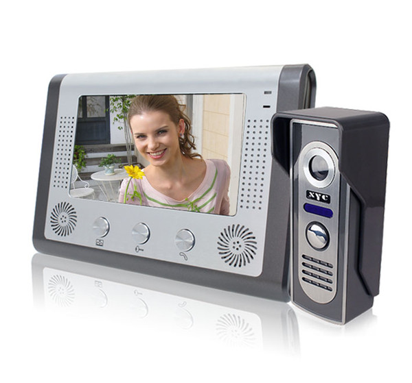 7 Inch Wired Intercom Video Door Phone IR Night Vision