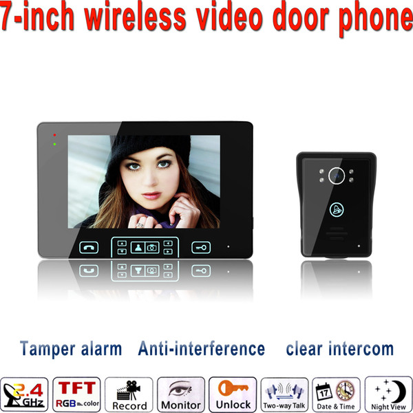 7 Inch Wireless Intercom Video Door Phone