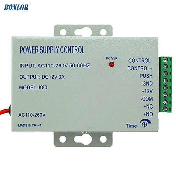 Smart Home Access Control Power Supply K80 Power Switch DC 12V 3A AC 110~260V for All Types Access Control System Free Shipping