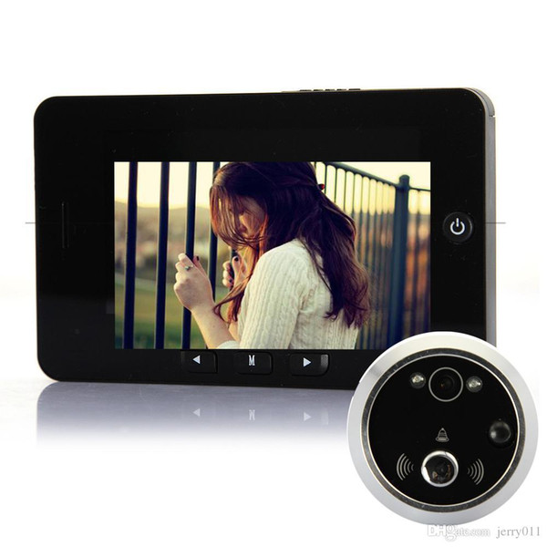 US Stock Digital door viewer 4.3 LCD Screen Door Peephole Camera Night Vision door camera Doorbell Motion Detection