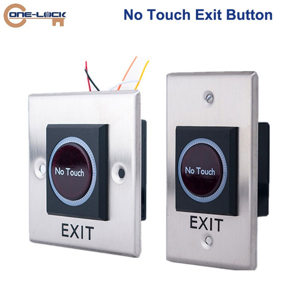 4PCS No touch contactless infrared Sensor with LED Indication Door Exit Push Release exit Button for door access control system