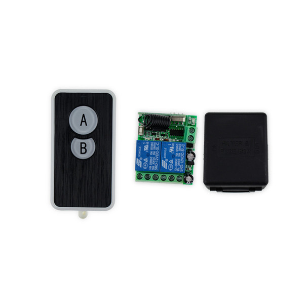 Wholesale- 433MHz/315MHz 12V wireless remote control switch+receiver+shell for electric door lock can control 2 doors up to 50m-SL321