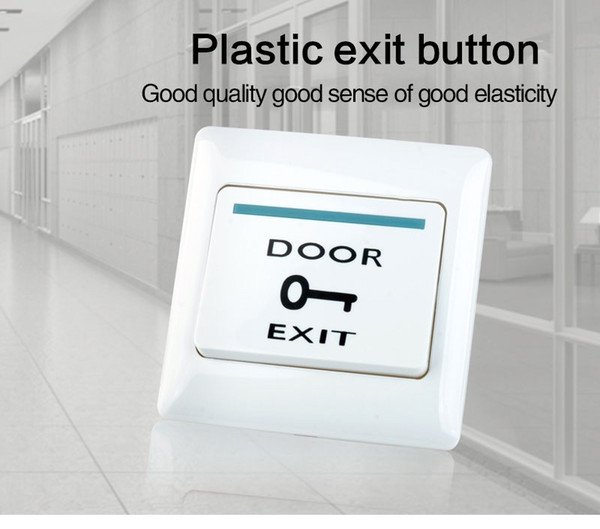 Push Door Release Exit Button Switch For Electric Access Control Electronic Door Lock System White