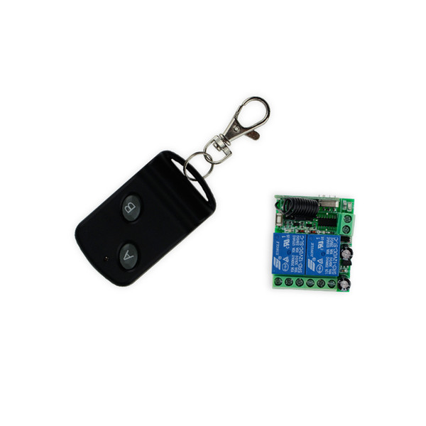 Wholesale- New arrival 433MHz/315MHz 12V access control wireless remote control with 2 channel+ remote receiver+black shell up to 50M-JS322