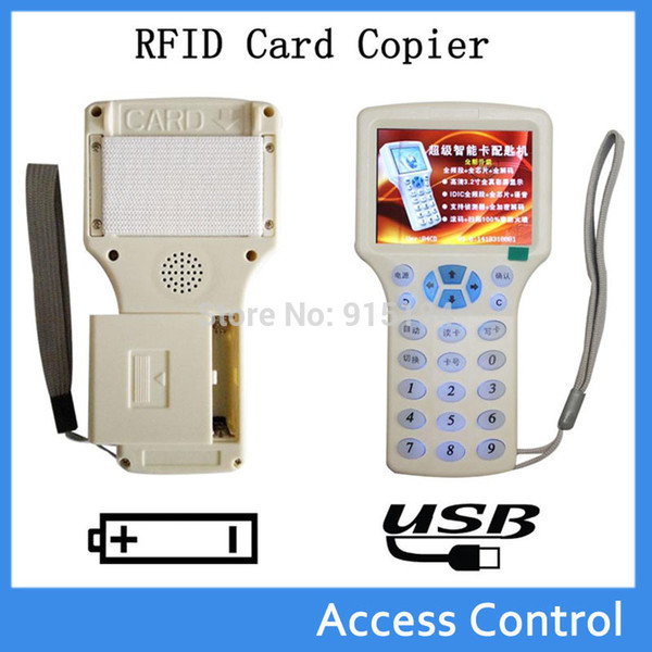 Wholesale- 9 frequency USB smart NFC duplicator RFID 125 khz Copier ID/IC Reader Writer /copy M1 13.56MHZ Sector0 encrypted + 4 kinds tags