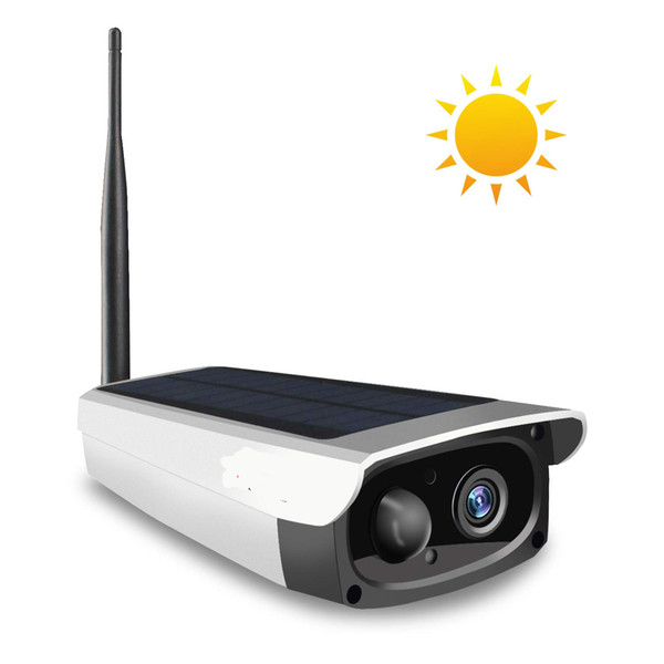 Solar Security Camera, Wireless IP Camera Outdoor WiFi Camera Waterproof 1080P Night Vision PIR Alarm APP