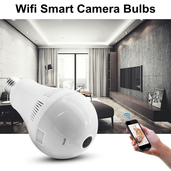 Wholesale Price 360 Degree Wifi LED Light Smart Camera HD Video Wireless 1080P IP Camera Home LED Bulbs Security Surveillance Camera