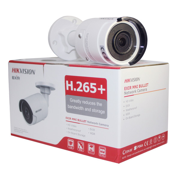 Hikvision DS-2CD2043G0-I 4MP IR Fixed Bullet Network Camera CCTV H.265 IP Camera 4pcs/lot