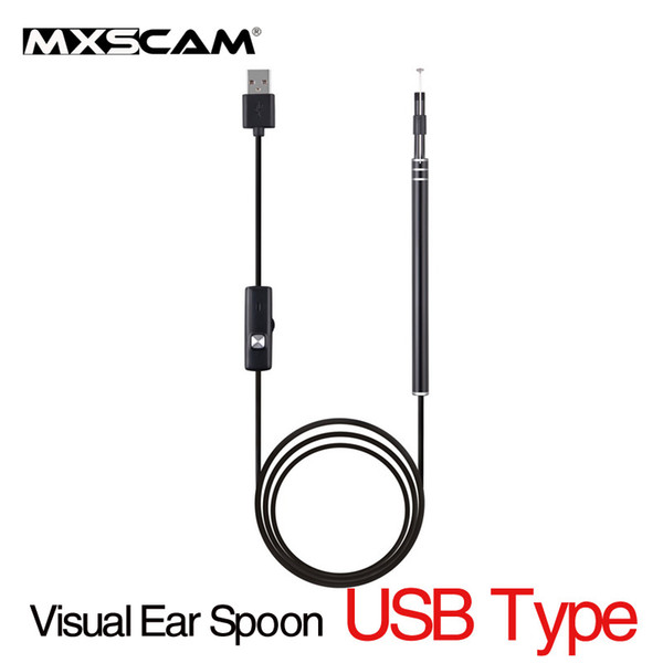 Portable PC USB Otoscope Ear Care Health Inspection Camera HD Visual Earwax Pick Tools Ear Spoon Nose Throat Inspection Camera